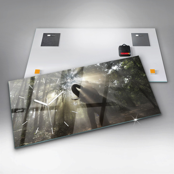 Reloj horizontal Elefante en la jungla