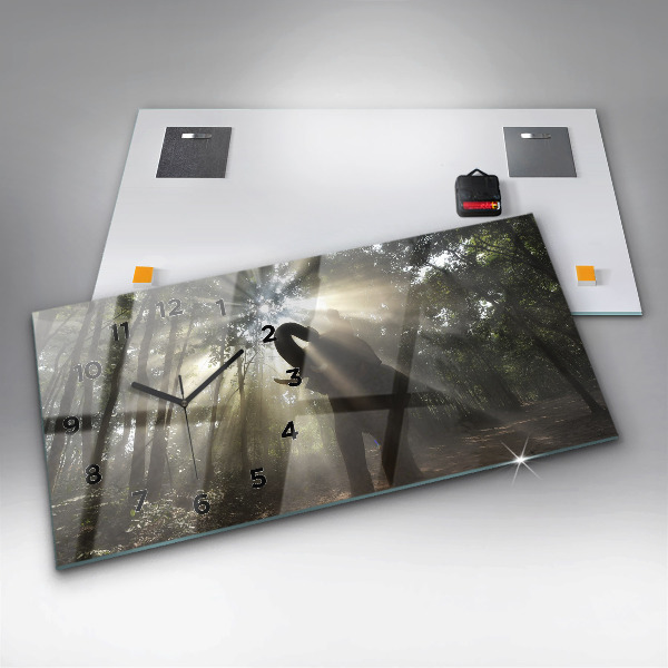 Reloj horizontal Elefante en la jungla