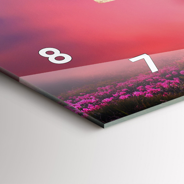 Reloj de cristal horizontal Pajarera