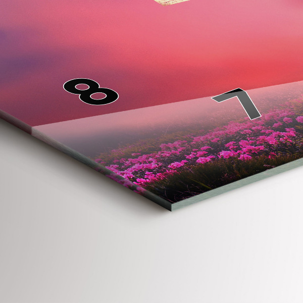 Reloj de cristal horizontal Pajarera