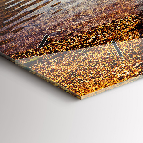 Reloj de cristal horizontal Vista de lago