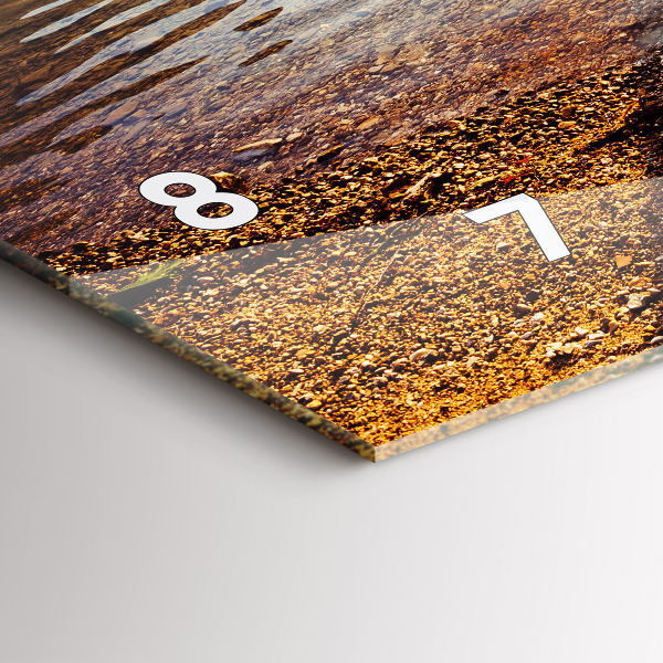 Reloj de cristal horizontal Vista de lago