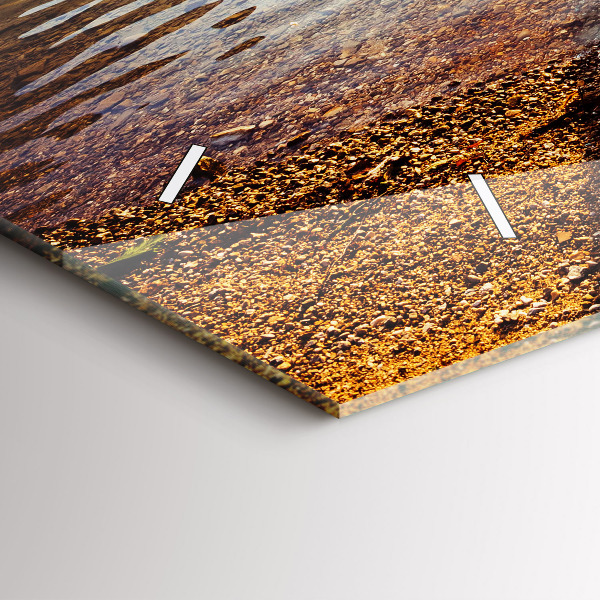 Reloj de cristal horizontal Vista de lago