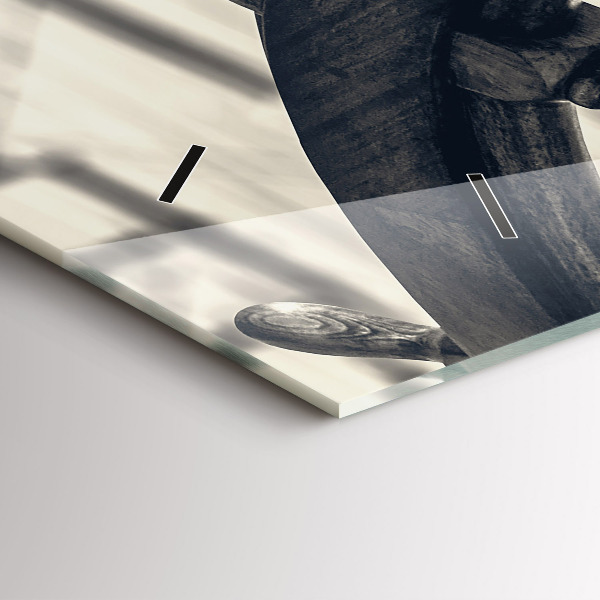 Reloj de cristal horizontal Barco antiguo