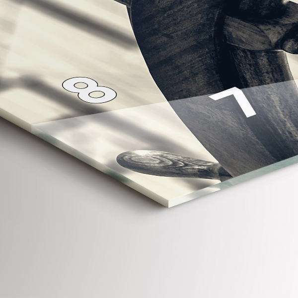 Reloj de cristal horizontal Barco antiguo