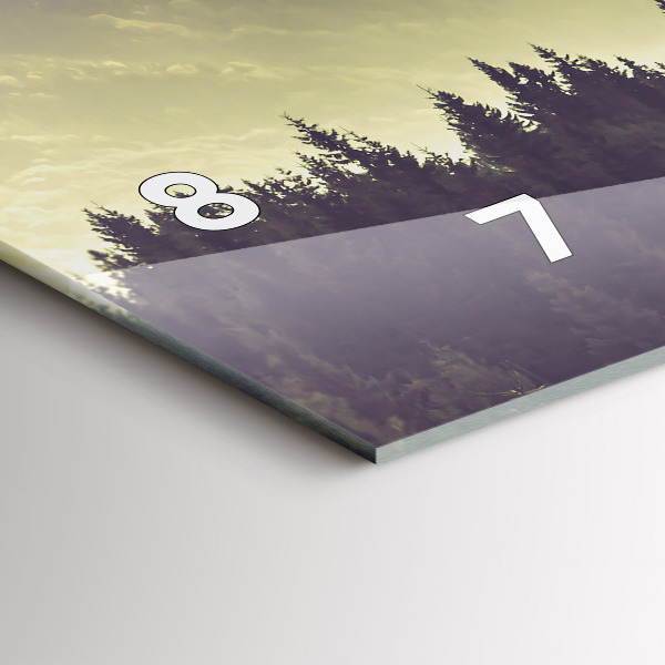 Reloj horizontal Laderas neblinosas