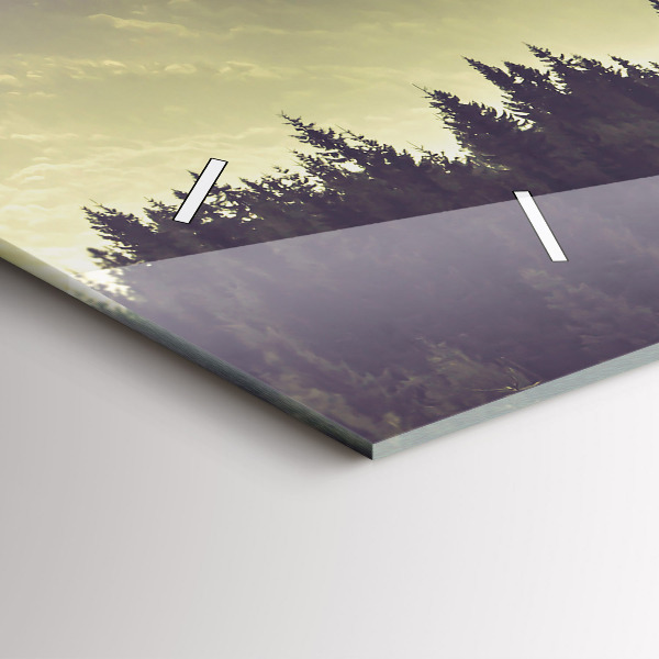 Reloj horizontal Laderas neblinosas