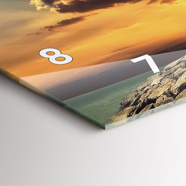 Reloj horizontal Faro en el mar