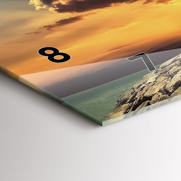 Reloj horizontal Faro en el mar