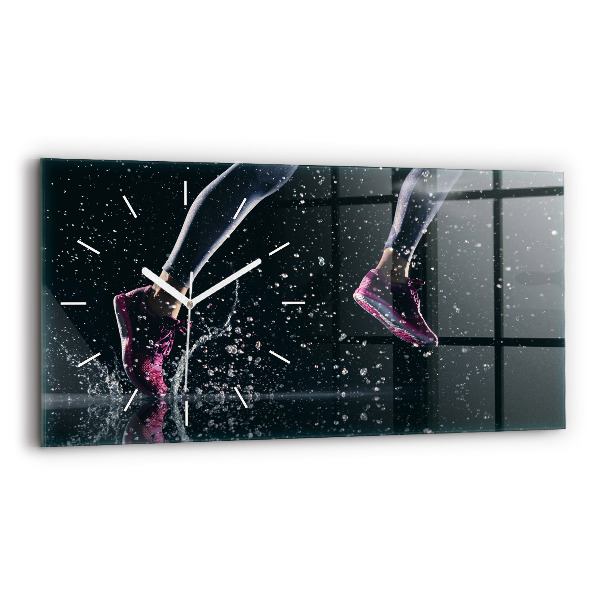 Reloj horizontal Vida sana y correr