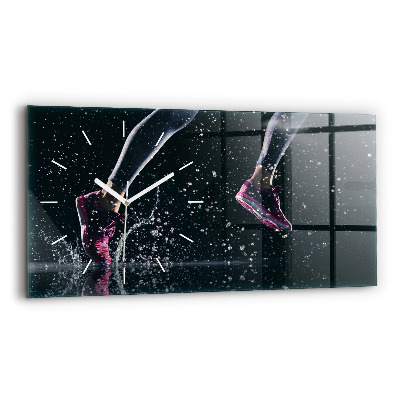 Reloj horizontal Vida sana y correr