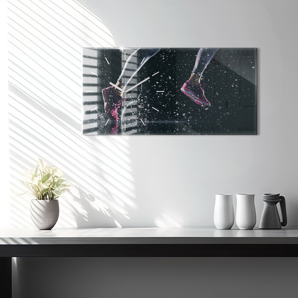 Reloj horizontal Vida sana y correr