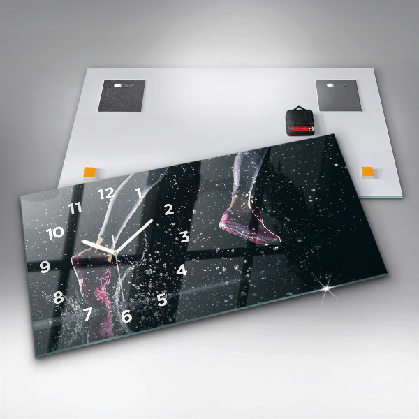 Reloj horizontal Vida sana y correr