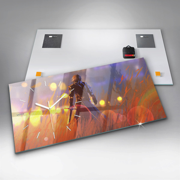 Reloj horizontal Caballero con espada