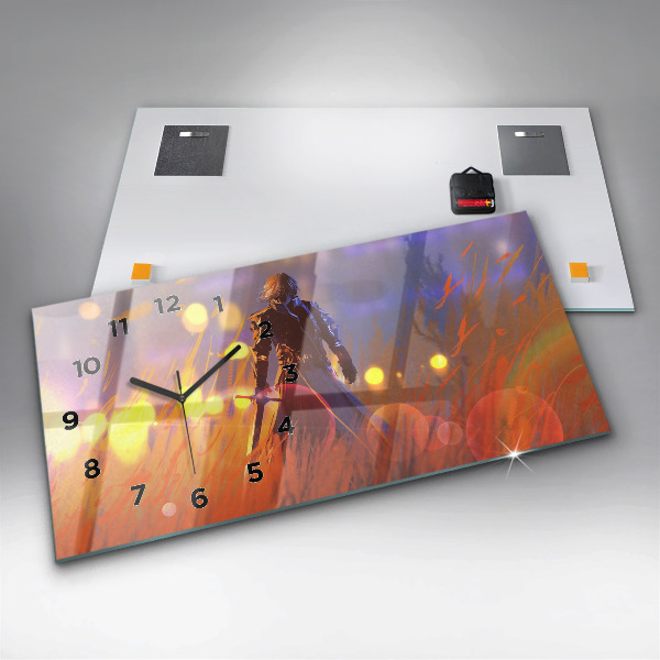 Reloj horizontal Caballero con espada