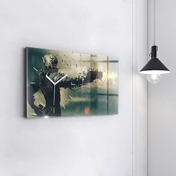 Reloj de cristal horizontal Juego de arma letal