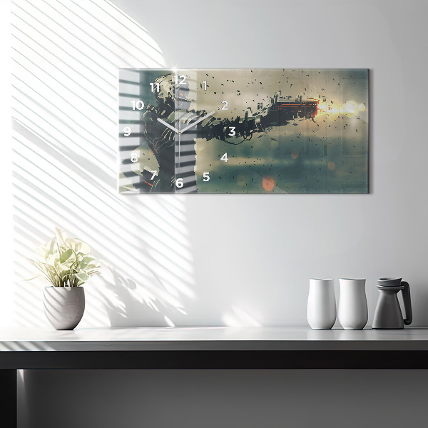 Reloj de cristal horizontal Juego de arma letal