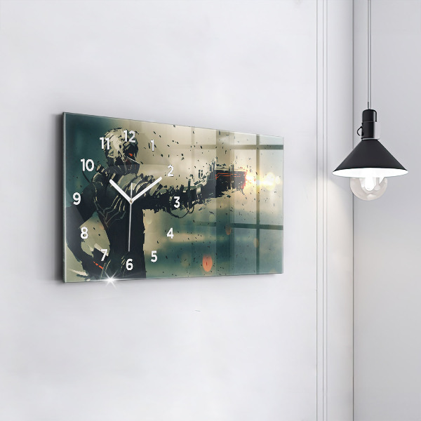 Reloj de cristal horizontal Juego de arma letal