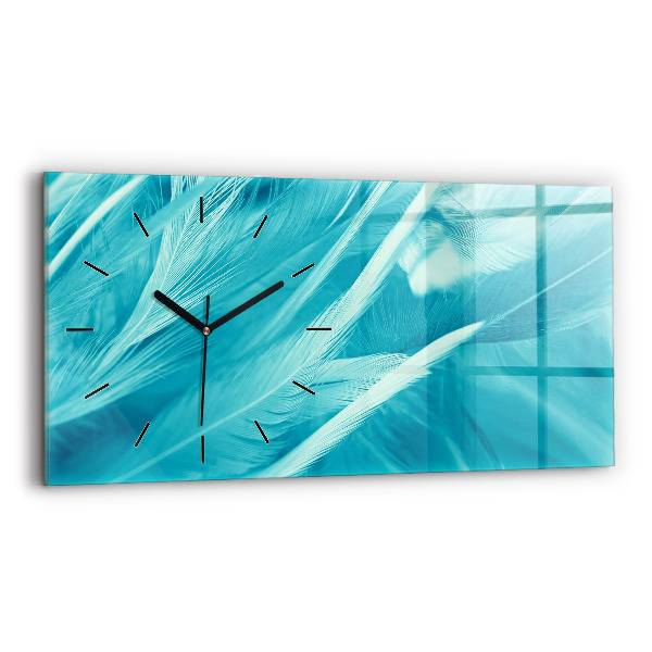 Reloj de cristal horizontal Verde turquesa vintage