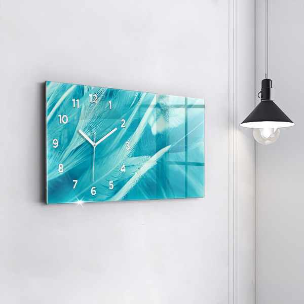 Reloj de cristal horizontal Verde turquesa vintage