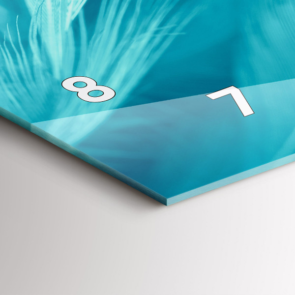 Reloj de cristal horizontal Verde turquesa vintage