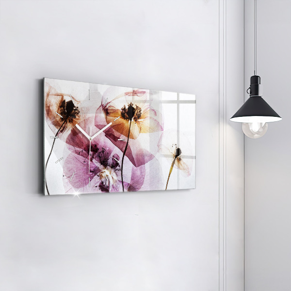 Reloj horizontal Amapolas secas Flores