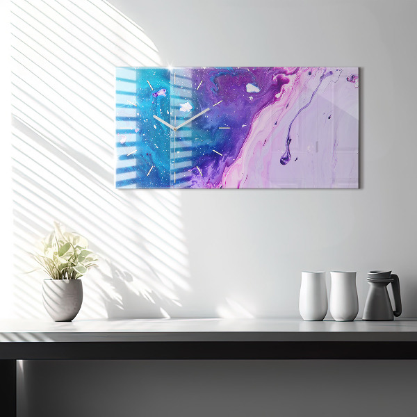 Reloj horizontal Fondo colorido