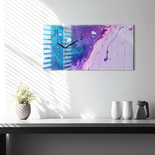 Reloj horizontal Fondo colorido