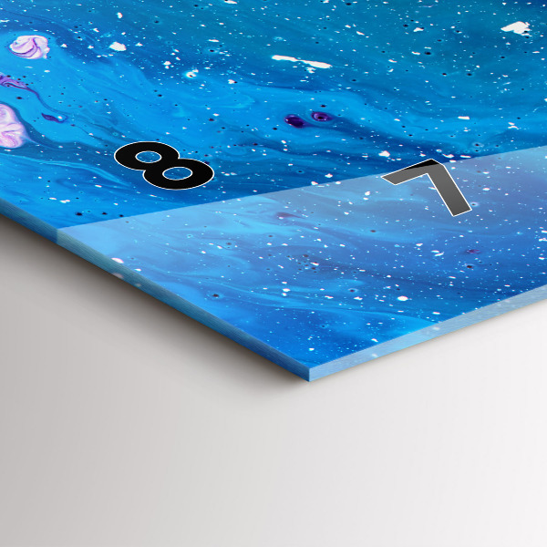 Reloj horizontal Fondo colorido