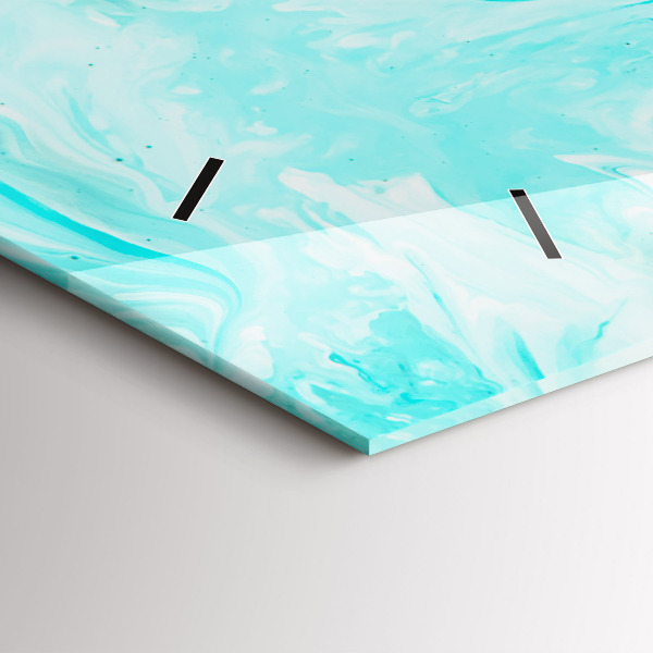 Reloj horizontal Abstracción azul