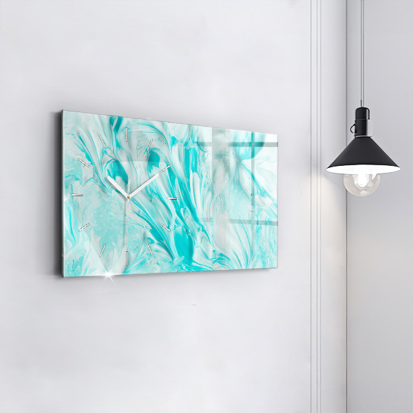 Reloj horizontal Abstracción azul