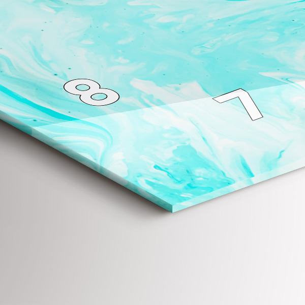 Reloj horizontal Abstracción azul