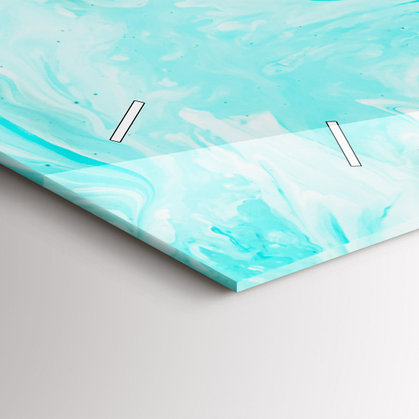 Reloj horizontal Abstracción azul