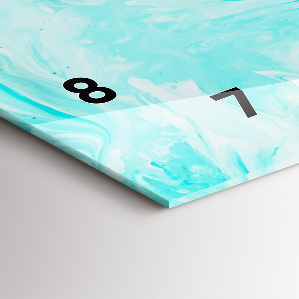 Reloj horizontal Abstracción azul