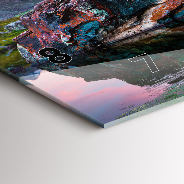 Reloj de cristal horizontal Lago Stellisee Matterhorn