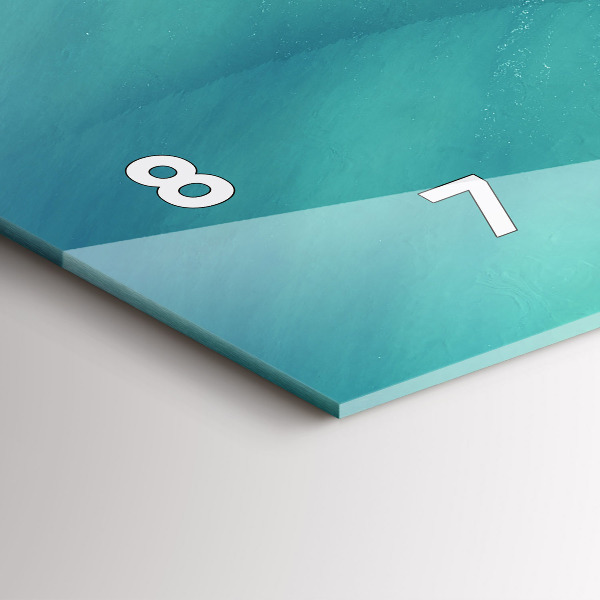 Reloj horizontal Isla corazón