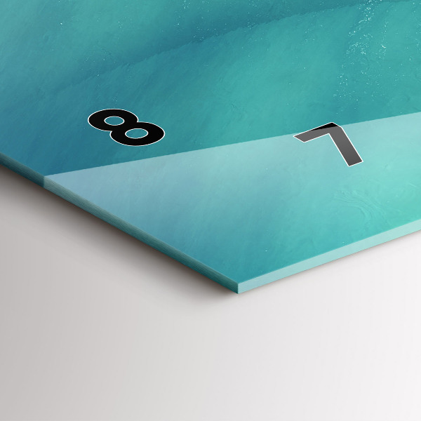 Reloj horizontal Isla corazón