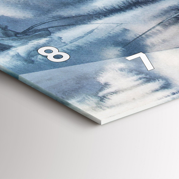 Reloj horizontal Pescador en un lago