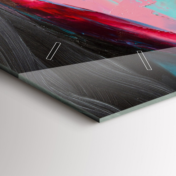 Reloj de cristal horizontal Cara de mujer coloreada