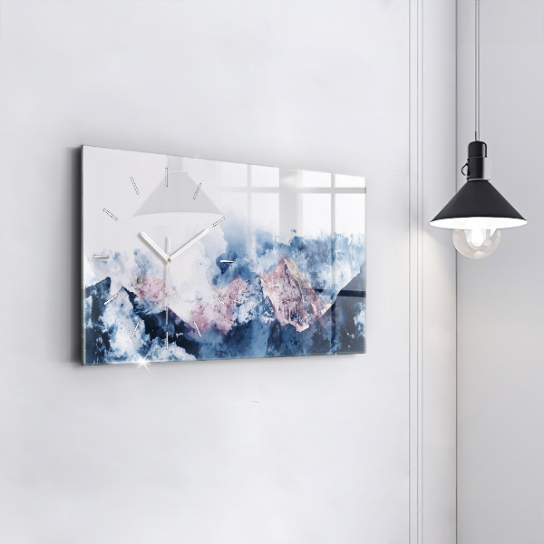 Reloj horizontal Montañas abstractas