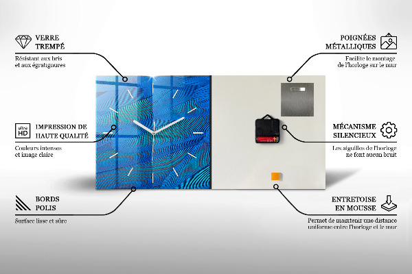 Reloj de cristal horizontal Cangrejo étnico
