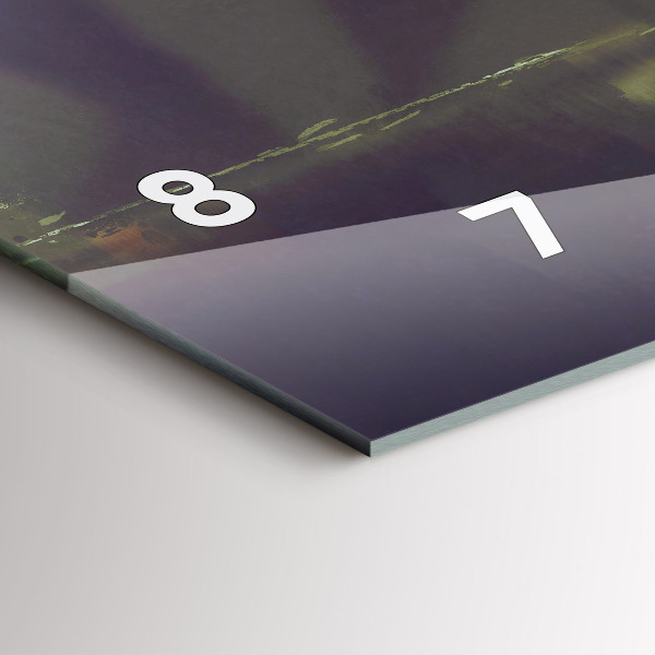 Reloj de cristal horizontal Gente con paraguas