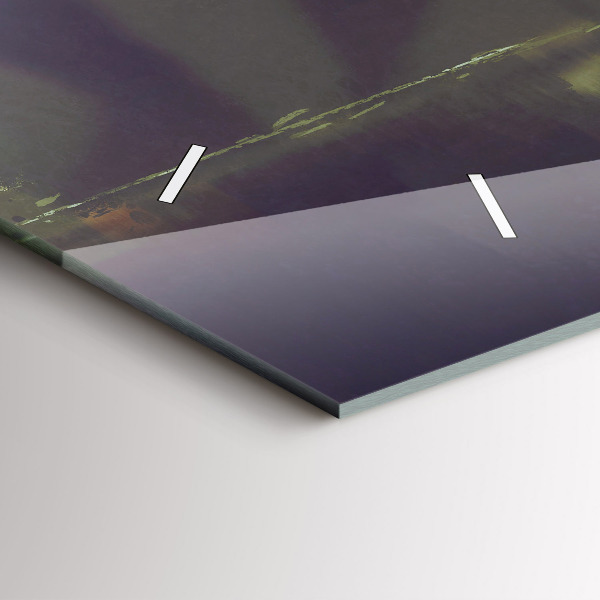 Reloj de cristal horizontal Gente con paraguas