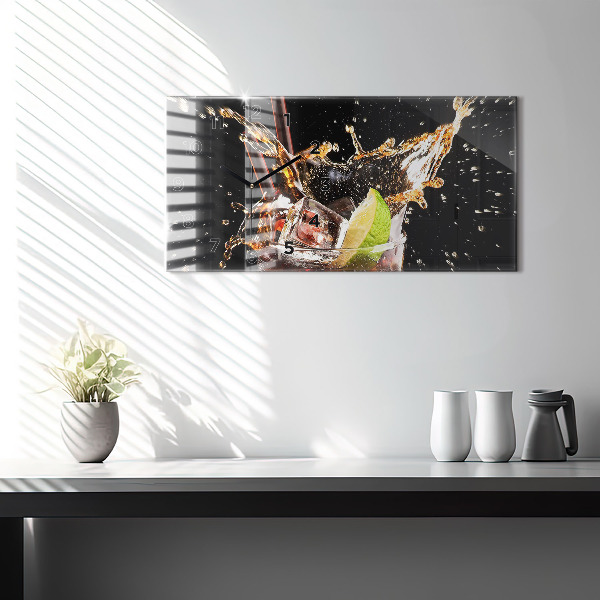 Reloj horizontal Bebida con hielo