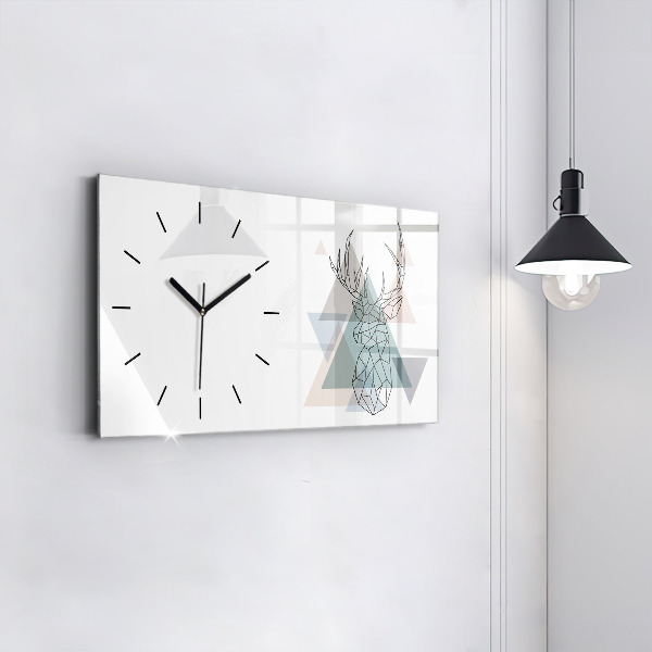 Reloj de cristal horizontal Reno estilo escandinavo