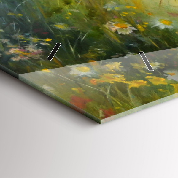 Reloj de cristal horizontal Hermosa mujer con un caballo