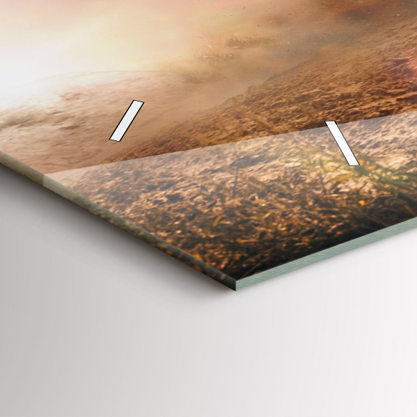 Reloj de cristal horizontal Hombre en moto