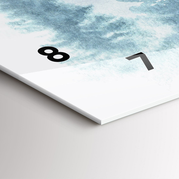 Reloj de cristal horizontal Bosque invernal