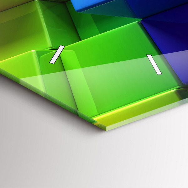 Reloj horizontal Cubos de colores