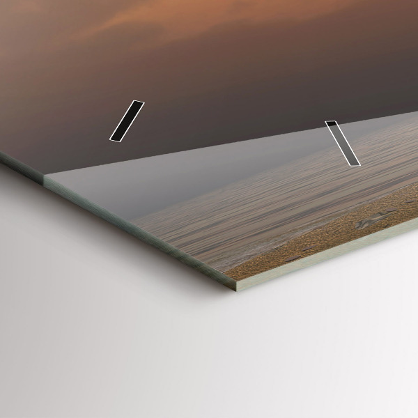 Reloj de cristal horizontal Animales Puesta de sol